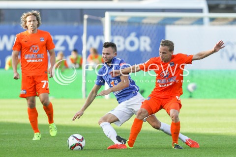  30.08.2015 MIELEC <br />PILKA NOZNA T-MOBILE EKSTRAKLASA SEZON 2015/2016 7. KOLEJKA <br />FOOTBALL POLISH EKSTRAKLASA SEASON 2015/2016 <br />MECZ TERMALICA BRUK-BET NIECIECZA - LECH POZNAN <br />N/Z DARIUSZ FORMELLA BARTLOMIEJ BABIARZ <br /> 