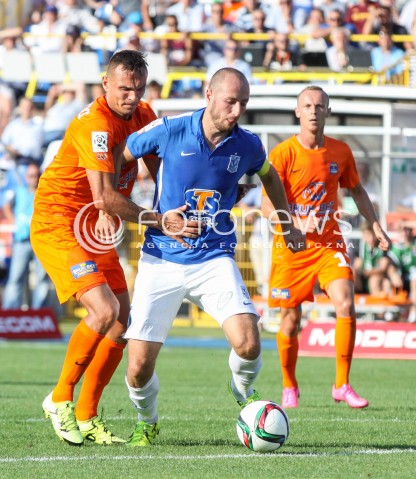  30.08.2015 MIELEC <br />PILKA NOZNA T-MOBILE EKSTRAKLASA SEZON 2015/2016 7. KOLEJKA <br />FOOTBALL POLISH EKSTRAKLASA SEASON 2015/2016 <br />MECZ TERMALICA BRUK-BET NIECIECZA - LECH POZNAN <br />N/Z LUKASZ TRALKA DAWID SOLDECKI <br /> 