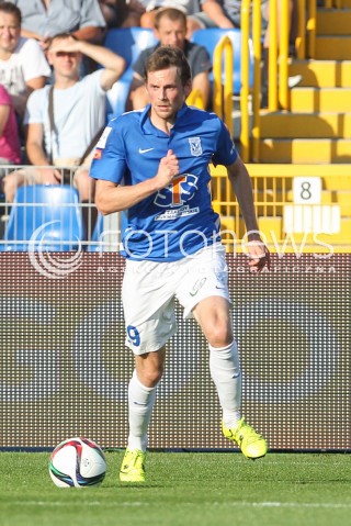  30.08.2015 MIELEC <br />PILKA NOZNA T-MOBILE EKSTRAKLASA SEZON 2015/2016 7. KOLEJKA <br />FOOTBALL POLISH EKSTRAKLASA SEASON 2015/2016 <br />MECZ TERMALICA BRUK-BET NIECIECZA - LECH POZNAN <br />N/Z KASPER HAMALAINEN SYLWETKA <br /> 