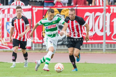  05.09.2015 RZESZOW<br />JUBILEUSZ 110-LECIA KLUBU RESOVIA RZESZOW<br />MECZ CWKS RESOVIA RZESZOW - LECHIA GDANSK<br />N/Z MICHAL MAK<br /> 