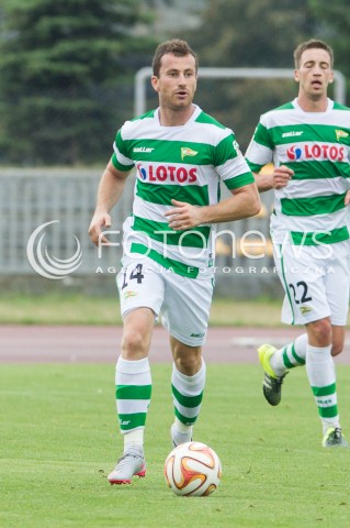  05.09.2015 RZESZOW<br />JUBILEUSZ 110-LECIA KLUBU RESOVIA RZESZOW<br />MECZ CWKS RESOVIA RZESZOW - LECHIA GDANSK<br />N/Z PIOTR WISNIEWSKI SYLWETKA<br /> 