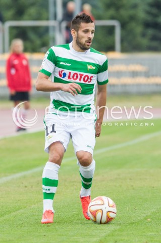  05.09.2015 RZESZOW<br />JUBILEUSZ 110-LECIA KLUBU RESOVIA RZESZOW<br />MECZ CWKS RESOVIA RZESZOW - LECHIA GDANSK<br />N/Z MACIEJ MAKUSZEWSKI SYLWETKA<br /> 