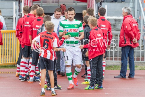  05.09.2015 RZESZOW<br />JUBILEUSZ 110-LECIA KLUBU RESOVIA RZESZOW<br />MECZ CWKS RESOVIA RZESZOW - LECHIA GDANSK<br />N/Z MACIEJ MAKUSZEWSKI<br /> 