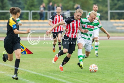  05.09.2015 RZESZOW<br />JUBILEUSZ 110-LECIA KLUBU RESOVIA RZESZOW<br />MECZ CWKS RESOVIA RZESZOW - LECHIA GDANSK<br />N/Z DANIEL LUKASIK <br /> 