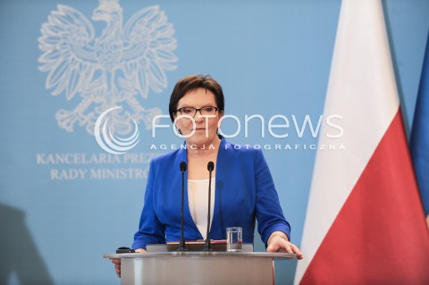  09.09.2015 WARSZAWA<br />WIZYTA PREMIERA UKRAINY W POLSCE<br />N/Z PREMIER RP EWA KOPACZ<br /> 