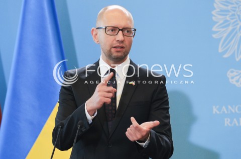  09.09.2015 WARSZAWA<br />WIZYTA PREMIERA UKRAINY W POLSCE<br />N/Z PREMIER UKRAINY ARSENIJ JACENIUK<br /> 