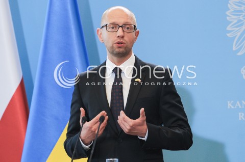  09.09.2015 WARSZAWA<br />WIZYTA PREMIERA UKRAINY W POLSCE<br />N/Z PREMIER UKRAINY ARSENIJ JACENIUK<br /> 