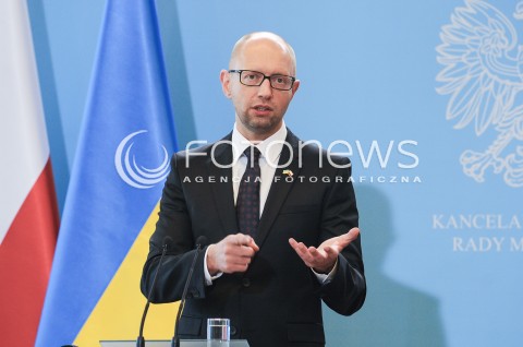  09.09.2015 WARSZAWA<br />WIZYTA PREMIERA UKRAINY W POLSCE<br />N/Z PREMIER UKRAINY ARSENIJ JACENIUK<br /> 
