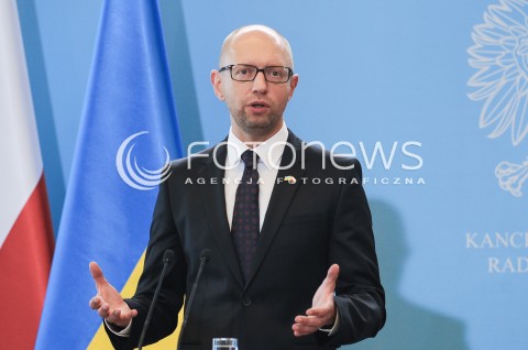  09.09.2015 WARSZAWA<br />WIZYTA PREMIERA UKRAINY W POLSCE<br />N/Z PREMIER UKRAINY ARSENIJ JACENIUK<br /> 