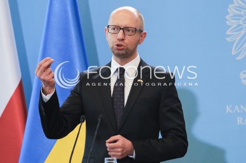  09.09.2015 WARSZAWA<br />WIZYTA PREMIERA UKRAINY W POLSCE<br />N/Z PREMIER UKRAINY ARSENIJ JACENIUK<br /> 