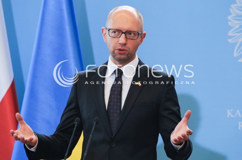  09.09.2015 WARSZAWA<br />WIZYTA PREMIERA UKRAINY W POLSCE<br />N/Z PREMIER UKRAINY ARSENIJ JACENIUK<br /> 