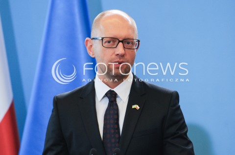  09.09.2015 WARSZAWA<br />WIZYTA PREMIERA UKRAINY W POLSCE<br />N/Z PREMIER UKRAINY ARSENIJ JACENIUK<br /> 