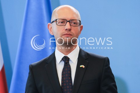  09.09.2015 WARSZAWA<br />WIZYTA PREMIERA UKRAINY W POLSCE<br />N/Z PREMIER UKRAINY ARSENIJ JACENIUK<br /> 