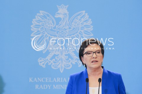  09.09.2015 WARSZAWA<br />WIZYTA PREMIERA UKRAINY W POLSCE<br />N/Z PREMIER RP EWA KOPACZ<br /> 