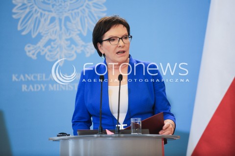  09.09.2015 WARSZAWA<br />WIZYTA PREMIERA UKRAINY W POLSCE<br />N/Z PREMIER RP EWA KOPACZ<br /> 