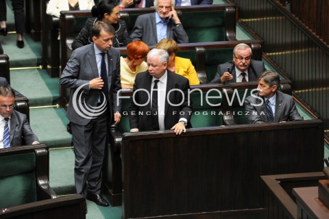  16.09.2015 WARSZAWA SEJM<br />NADZWYCZAJNE POSIEDZENIE SEJMU<br />N/Z JAROSLAW KACZYNSKI MARIUSZ BLASZCZAK MAREK KUCHCINSKI<br /> 