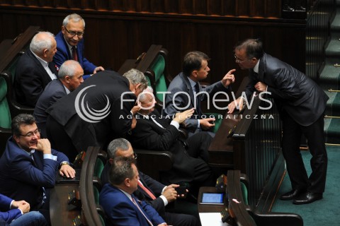  16.09.2015 WARSZAWA SEJM<br />NADZWYCZAJNE POSIEDZENIE SEJMU<br />N/Z JAROSLAW KACZYNSKI<br /> 