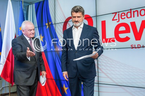 Konferencja Janusza Palikota i Leszka Millera w Warszawie