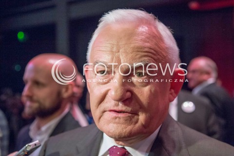  04.10.2015 LODZ<br />KONWENCJA WYBORCZA ZJEDNOCZONEJ LEWICY<br />PREZENTACJA KANDYDATKI NA PREMIERA<br />N/Z LESZEK MILLER<br /> 