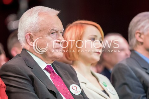  04.10.2015 LODZ<br />KONWENCJA WYBORCZA ZJEDNOCZONEJ LEWICY<br />PREZENTACJA KANDYDATKI NA PREMIERA<br />N/Z LESZEK MILLER<br /> 