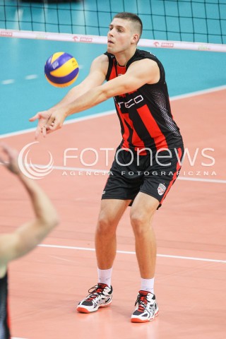  06.10.2015 RZESZOW <br />SIATKOWKA PLUS LIGA 2015/2016 MEN VOLLEYBALL<br />SPARING - MECZ KONTROLNY<br />MECZ ASSECO RESOVIA RZESZOW - CUPRUM LUBIN<br />N/Z DMYTRO PASZYCKI ( PASHYTSKYY ) SYLWETKA<br /> 