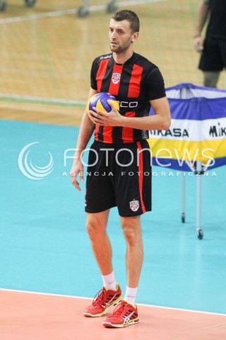  06.10.2015 RZESZOW <br />SIATKOWKA PLUS LIGA 2015/2016 MEN VOLLEYBALL<br />SPARING - MECZ KONTROLNY<br />MECZ ASSECO RESOVIA RZESZOW - CUPRUM LUBIN<br />N/Z LUKASZ PERLOWSKI SYLWETKA<br /> 