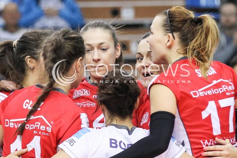  09.10.2015 RZESZOW SIATKOWKA <br />III TURNIEJ O PUCHAR FIRMY DEVELOPRES<br />MECZ DEVELOPRES SKYRES RZESZOW - PALAC BYDGOSZCZ<br />N/Z VESELA BONCHEVA RADOSC EMOCJE ALEKSANDRA WANCZYK<br /> 