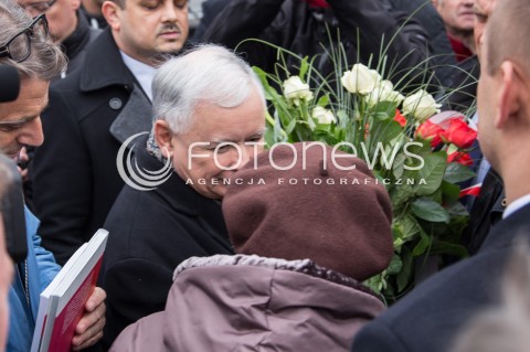  14.10.2015 LODZ<br />
WIZYTA JAROSLAWA KACZYNSKIEGO W BRZEZINACH W WOJEWODZTWIE LODZKIM<br />
N/Z JAROSLAW KACZYNSKI<br />
 