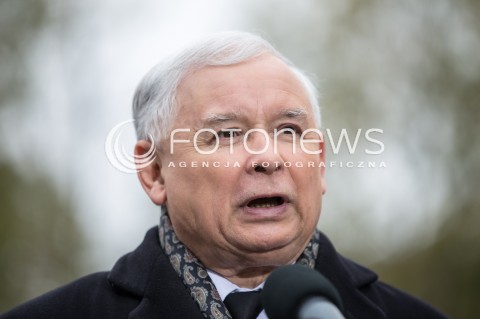  14.10.2015 LODZ<br />
WIZYTA JAROSLAWA KACZYNSKIEGO W BRZEZINACH W WOJEWODZTWIE LODZKIM<br />
N/Z JAROSLAW KACZYNSKI<br />
 