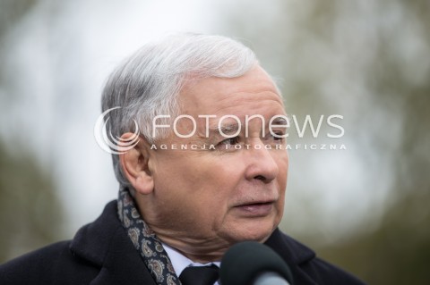  14.10.2015 LODZ<br />
WIZYTA JAROSLAWA KACZYNSKIEGO W BRZEZINACH W WOJEWODZTWIE LODZKIM<br />
N/Z JAROSLAW KACZYNSKI<br />
 