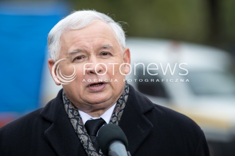  14.10.2015 LODZ<br />
WIZYTA JAROSLAWA KACZYNSKIEGO W BRZEZINACH W WOJEWODZTWIE LODZKIM<br />
N/Z JAROSLAW KACZYNSKI<br />
 