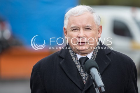  14.10.2015 LODZ<br />
WIZYTA JAROSLAWA KACZYNSKIEGO W BRZEZINACH W WOJEWODZTWIE LODZKIM<br />
N/Z JAROSLAW KACZYNSKI<br />
 