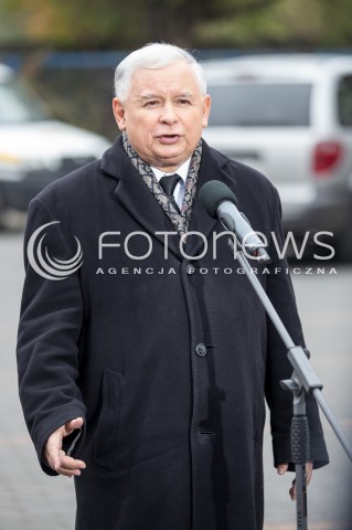  14.10.2015 LODZ<br />
WIZYTA JAROSLAWA KACZYNSKIEGO W BRZEZINACH W WOJEWODZTWIE LODZKIM<br />
N/Z JAROSLAW KACZYNSKI<br />
 