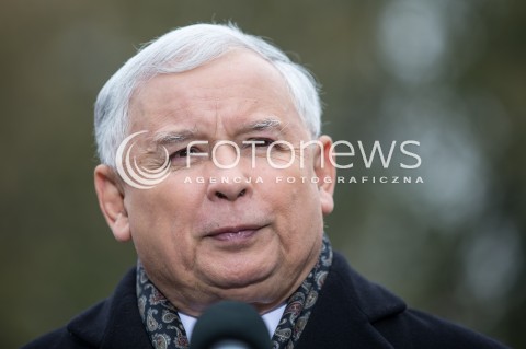  14.10.2015 LODZ<br />
WIZYTA JAROSLAWA KACZYNSKIEGO W BRZEZINACH W WOJEWODZTWIE LODZKIM<br />
N/Z JAROSLAW KACZYNSKI<br />
 