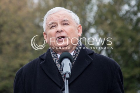  14.10.2015 LODZ<br />
WIZYTA JAROSLAWA KACZYNSKIEGO W BRZEZINACH W WOJEWODZTWIE LODZKIM<br />
N/Z JAROSLAW KACZYNSKI<br />
 