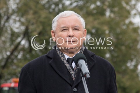  14.10.2015 LODZ<br />
WIZYTA JAROSLAWA KACZYNSKIEGO W BRZEZINACH W WOJEWODZTWIE LODZKIM<br />
N/Z JAROSLAW KACZYNSKI<br />
 