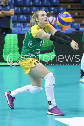  17.10.2015 RZESZOW <br />SIATKOWKA ORLEN LIGA 2015/2016 WOMEN VOLLEYBALL POLAND POLISH ORLENLIGA LEAGUE SEASON 2015/2016 <br />MECZ DEVELOPRES SKYRES RZESZOW - PGE ATOM TREFL SOPOT <br />N/Z AGATA DURAJCZYK SYLWETKA <br /> 