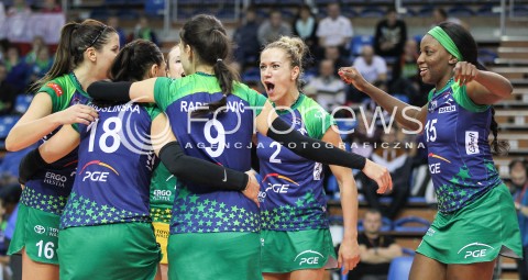  17.10.2015 RZESZOW <br />SIATKOWKA ORLEN LIGA 2015/2016 WOMEN VOLLEYBALL POLAND POLISH ORLENLIGA LEAGUE SEASON 2015/2016 <br />MECZ DEVELOPRES SKYRES RZESZOW - PGE ATOM TREFL SOPOT <br />N/Z MARET BALKESTEIN - GROTHUES BRITTNEE COOPER RADOSC EMOCJE <br /> 