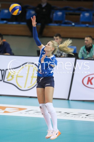  21.10.2015 RZESZOW<br />SIATKOWKA ORLEN LIGA 2015/2016 WOMEN VOLLEYBALL POLAND POLISH ORLENLIGA LEAGUE SEASON 2015/2016<br />MECZ DEVELOPRES SKYRES RZESZOW - POLSKI CUKIER MUSZYNIANKA MUSZYNA <br />N/Z ANNA GREJMAN SYLWETKA <br /> 