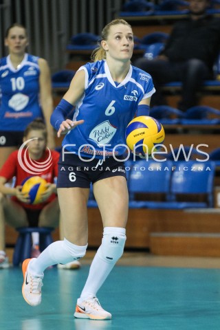 21.10.2015 RZESZOW<br />SIATKOWKA ORLEN LIGA 2015/2016 WOMEN VOLLEYBALL POLAND POLISH ORLENLIGA LEAGUE SEASON 2015/2016<br />MECZ DEVELOPRES SKYRES RZESZOW - POLSKI CUKIER MUSZYNIANKA MUSZYNA <br />N/Z ANNA GREJMAN SYLWETKA <br /> 