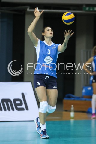  21.10.2015 RZESZOW<br />SIATKOWKA ORLEN LIGA 2015/2016 WOMEN VOLLEYBALL POLAND POLISH ORLENLIGA LEAGUE SEASON 2015/2016<br />MECZ DEVELOPRES SKYRES RZESZOW - POLSKI CUKIER MUSZYNIANKA MUSZYNA <br />N/Z SYLWIA PELC SYLWETKA <br /> 