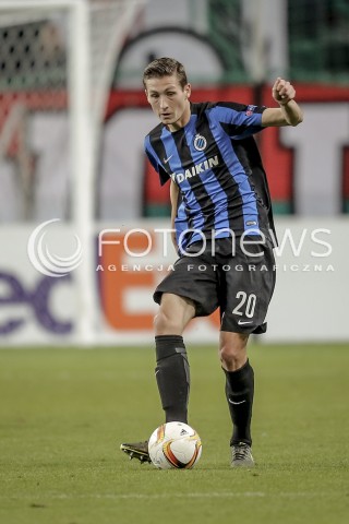  22.10.2015 WARSZAWA PILKA NOZNA <br />FOOTBALL POLISH LIGA EUROPY STADION LEGII <br />MECZ LEGIA WARSZAWA - CLUB BRUGGE<br />N/Z HANS VANAKEN<br /> 