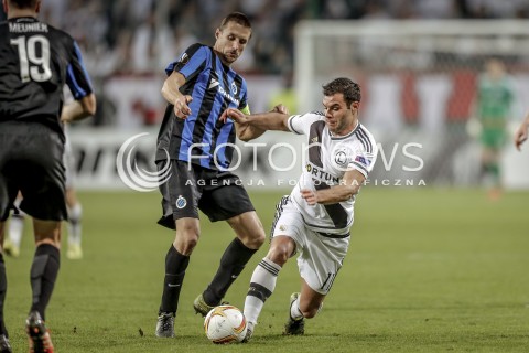  22.10.2015 WARSZAWA PILKA NOZNA <br />FOOTBALL POLISH LIGA EUROPY STADION LEGII <br />MECZ LEGIA WARSZAWA - CLUB BRUGGE<br />N/Z NEMANJA NIKOLIC<br /> 