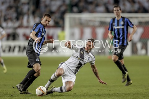  22.10.2015 WARSZAWA PILKA NOZNA <br />FOOTBALL POLISH LIGA EUROPY STADION LEGII <br />MECZ LEGIA WARSZAWA - CLUB BRUGGE<br />N/Z NEMANJA NIKOLIC<br /> 
