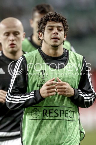  22.10.2015 WARSZAWA PILKA NOZNA <br />FOOTBALL POLISH LIGA EUROPY STADION LEGII <br />MECZ LEGIA WARSZAWA - CLUB BRUGGE<br />N/Z GUILHERME<br /> 