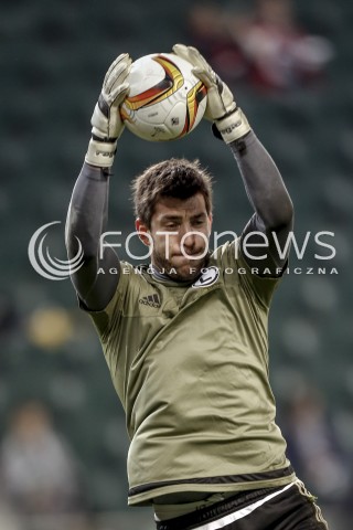  22.10.2015 WARSZAWA PILKA NOZNA <br />FOOTBALL POLISH LIGA EUROPY STADION LEGII <br />MECZ LEGIA WARSZAWA - CLUB BRUGGE<br />N/Z DUSAN KUCIAK<br /> 