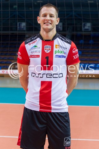  22.10.2015 RZESZOW <br />SESJA ZDJECIOWA SIATKARZY ASSECO RESOVIA<br />SEZON 2015/2016<br />N/Z BARTOSZ KUREK<br /> 