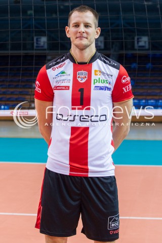  22.10.2015 RZESZOW <br />SESJA ZDJECIOWA SIATKARZY ASSECO RESOVIA<br />SEZON 2015/2016<br />N/Z BARTOSZ KUREK<br /> 