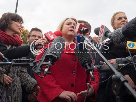  29.10.2015 WARSZAWA <br />KONFERENCJA PRASOWA ZJEDNOCZONEJ LEWICY W WARSZAWIE <br />N/Z BARBARA NOWICKA<br /> 