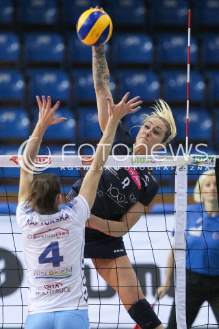  31.10.2015 RZESZOW<br />SIATKOWKA ORLEN LIGA 2015/2016 WOMEN VOLLEYBALL POLAND POLISH ORLENLIGA LEAGUE SEASON 2015/2016<br />MECZ DEVELOPRES SKYRES RZESZOW - TAURON MKS DABROWA GORNICZA <br />N/Z REBECCA PERRY <br /> 